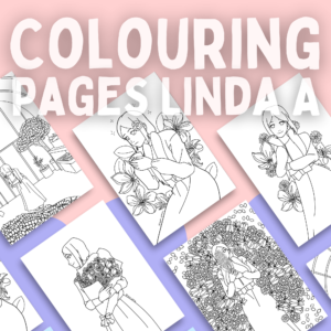 Linda Rose Colouring Page A